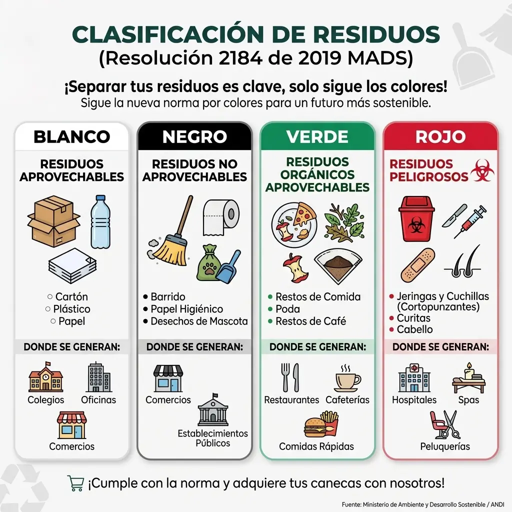 Contenedor de Basura con Ruedas 120 Litros Doble Tapa | Luxury Plast