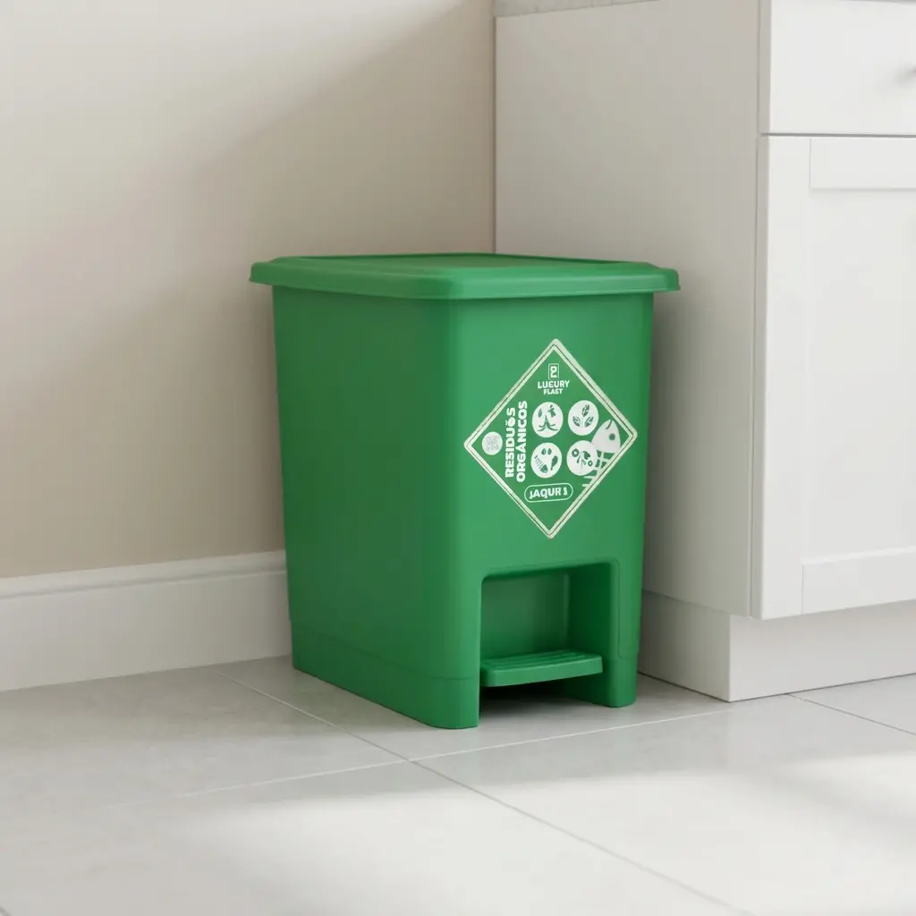 Caneca de Basura 8 Litros con Pedal | Luxury Plast