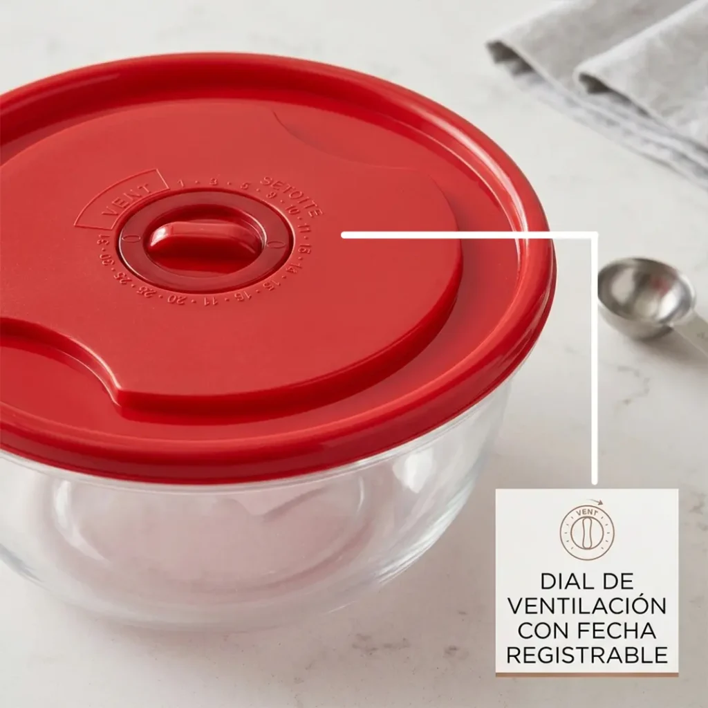 Set x3 de Recipientes Redondos con Tapa | Organizadores para Alimentos Luxury Plast