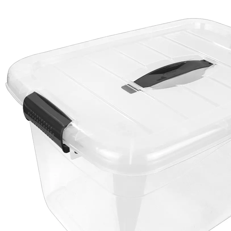 Cajas Organizadoras Transparentes con Tapa y Broches | Luxury