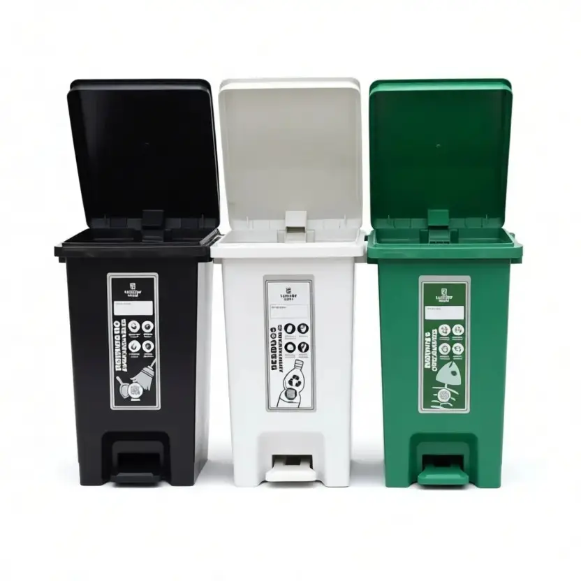 Punto Ecológico 20L x 3 Papeleras