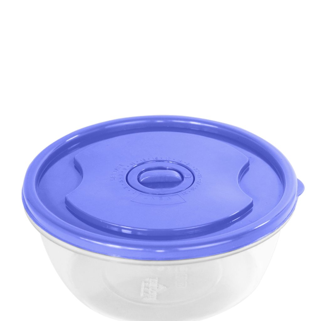 Set x3 de Recipientes Redondos con Tapa | Organizadores para Alimentos Luxury Plast