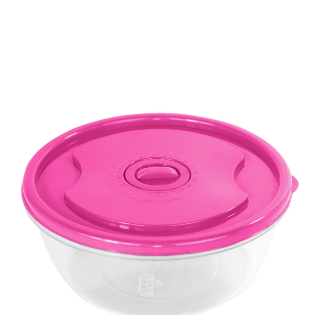 Set x3 de Recipientes Redondos con Tapa | Organizadores para Alimentos Luxury Plast