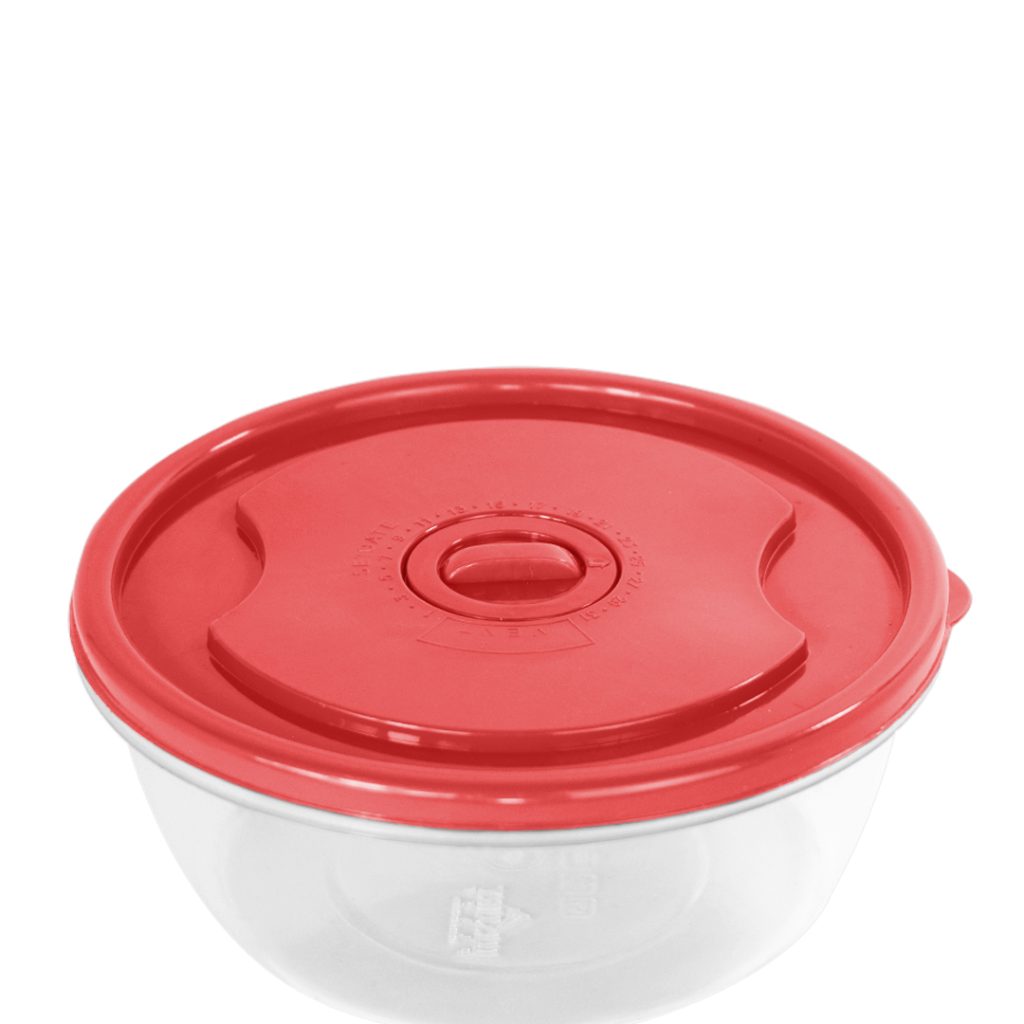 Set x3 de Recipientes Redondos con Tapa | Organizadores para Alimentos Luxury Plast