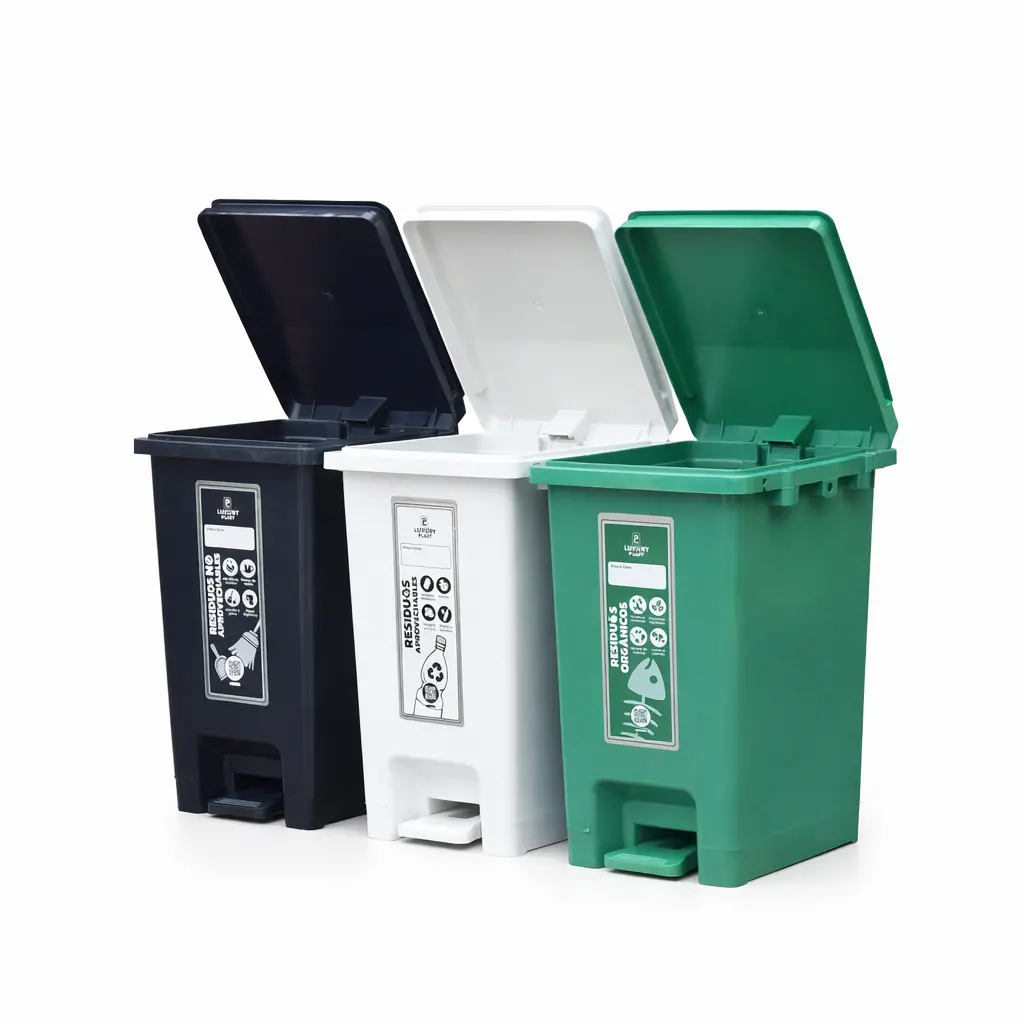 Punto Ecológico 20L x 3 Papeleras