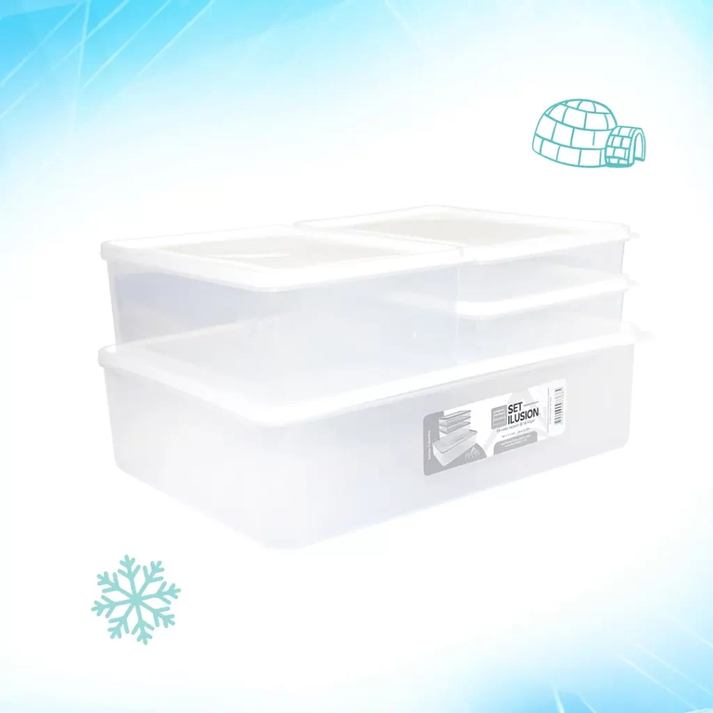 Set Ilusión X 4 Recipientes - Congela, almacena y disfruta