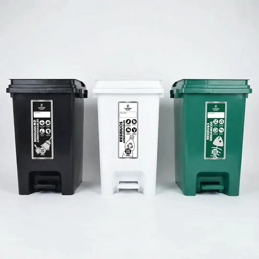 Punto Ecológico 20L x 3 Papeleras