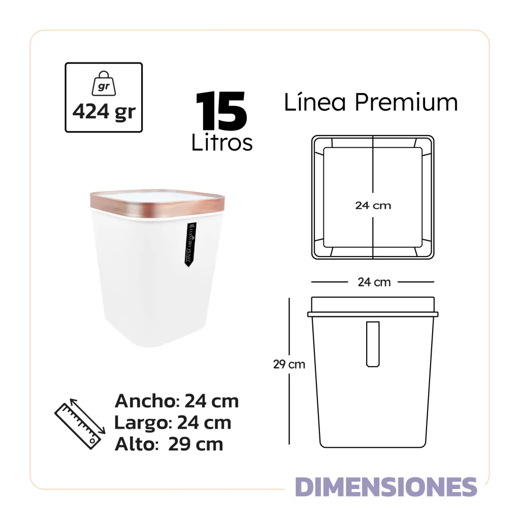 Papelera con Pisabolsa