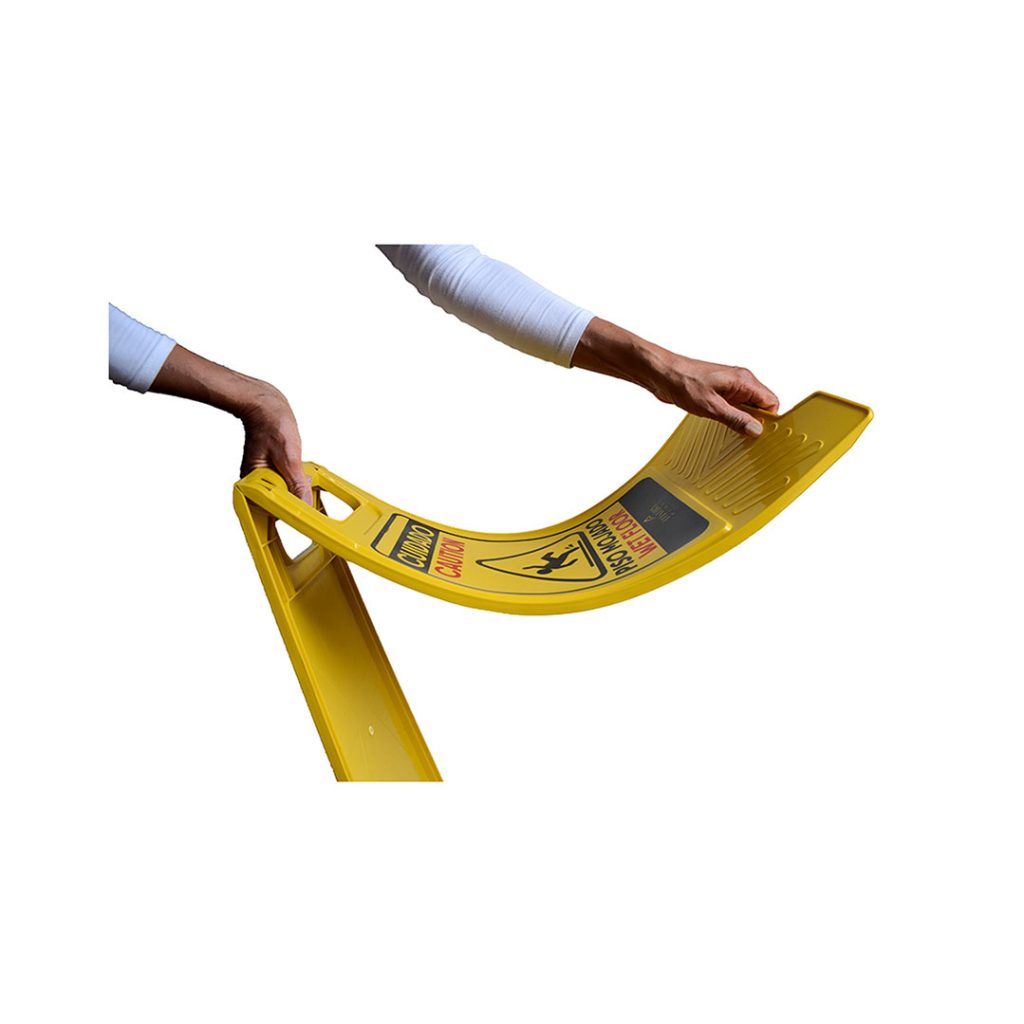 Señalización de Piso Mojado – Letrero Plegable de Seguridad