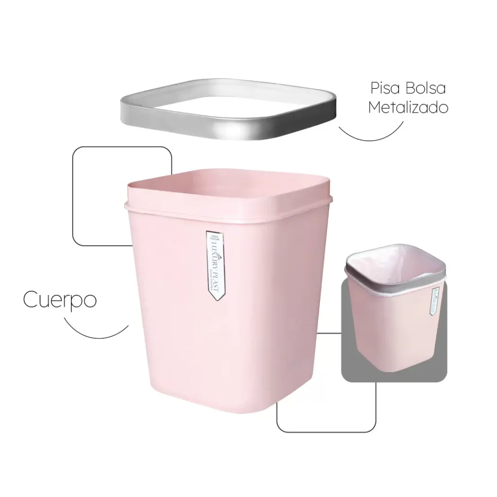Papelera con Pisabolsa