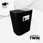Papelera Twin con doble compartimento – Separación de residuos fácil y práctica