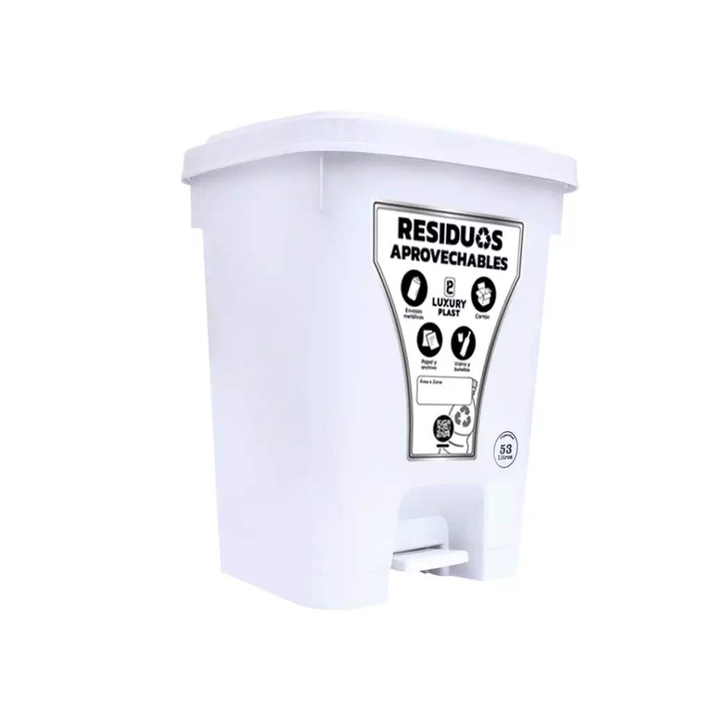 Papelera de Pedal Cuadradas 53 L