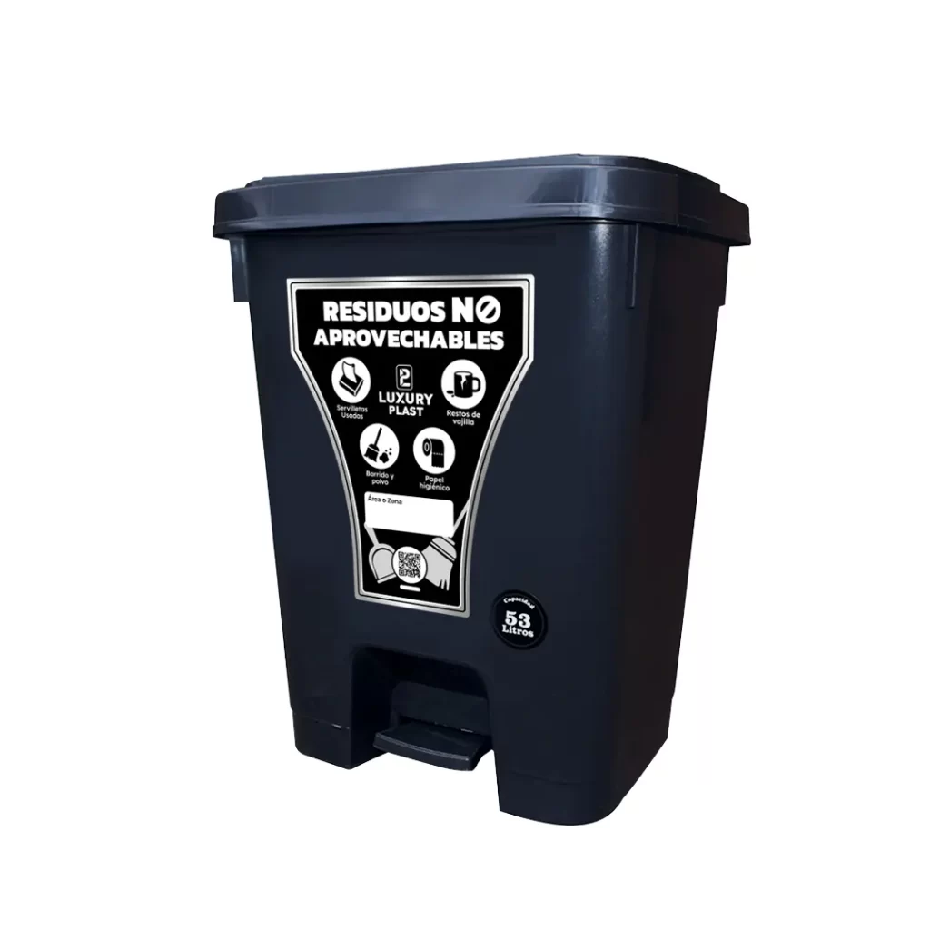 Papelera de Pedal Cuadradas 53 L