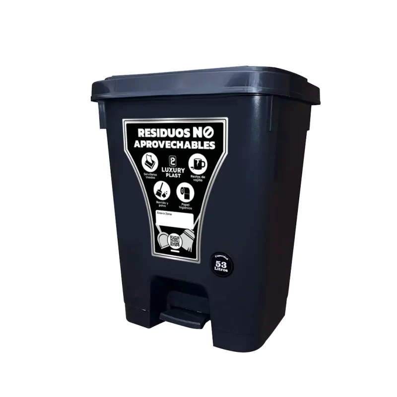 Papelera de Pedal Cuadradas 53 L