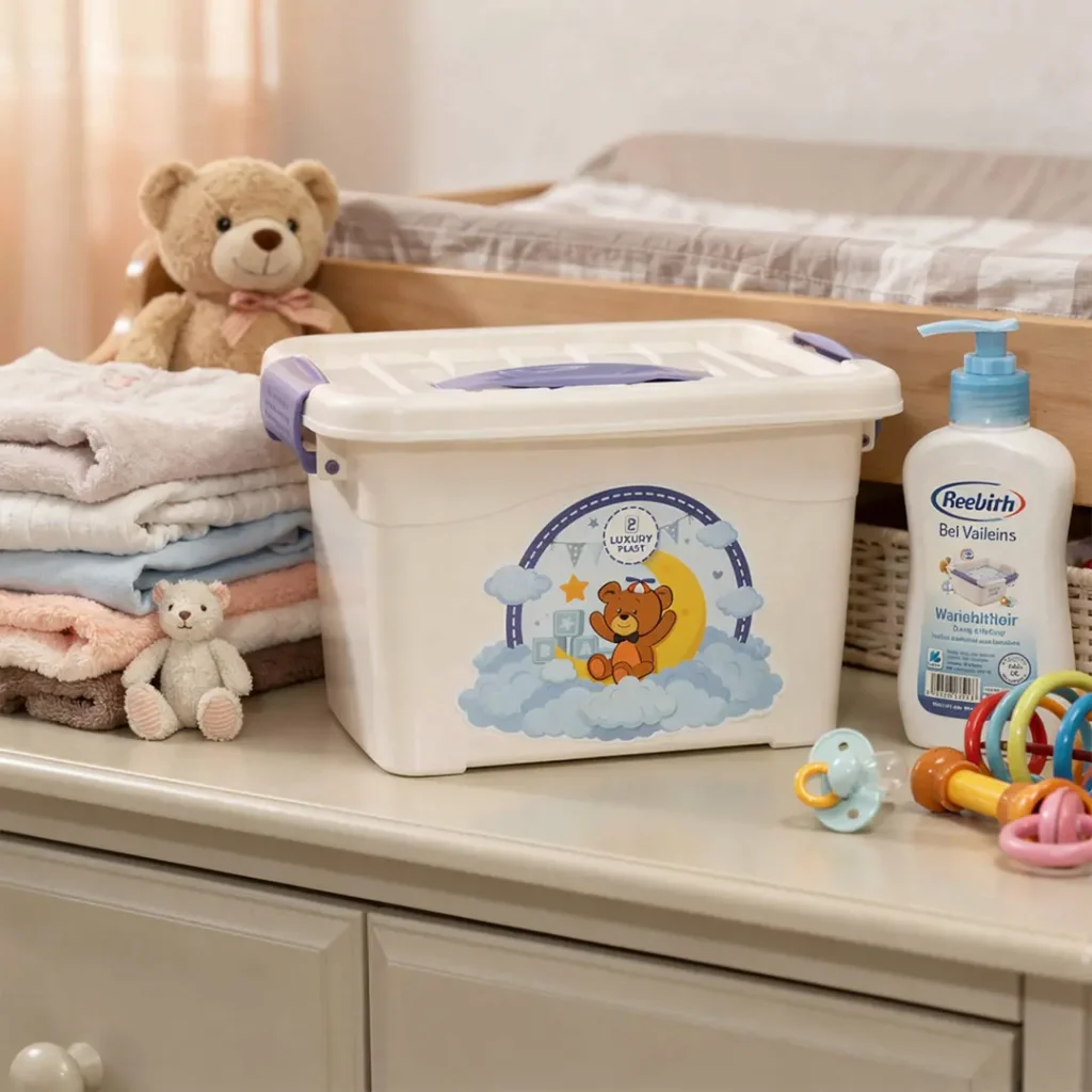 Caja organizadora bebé 5.5 litros MultiBaby | Organizador compacto Luxury Plast
