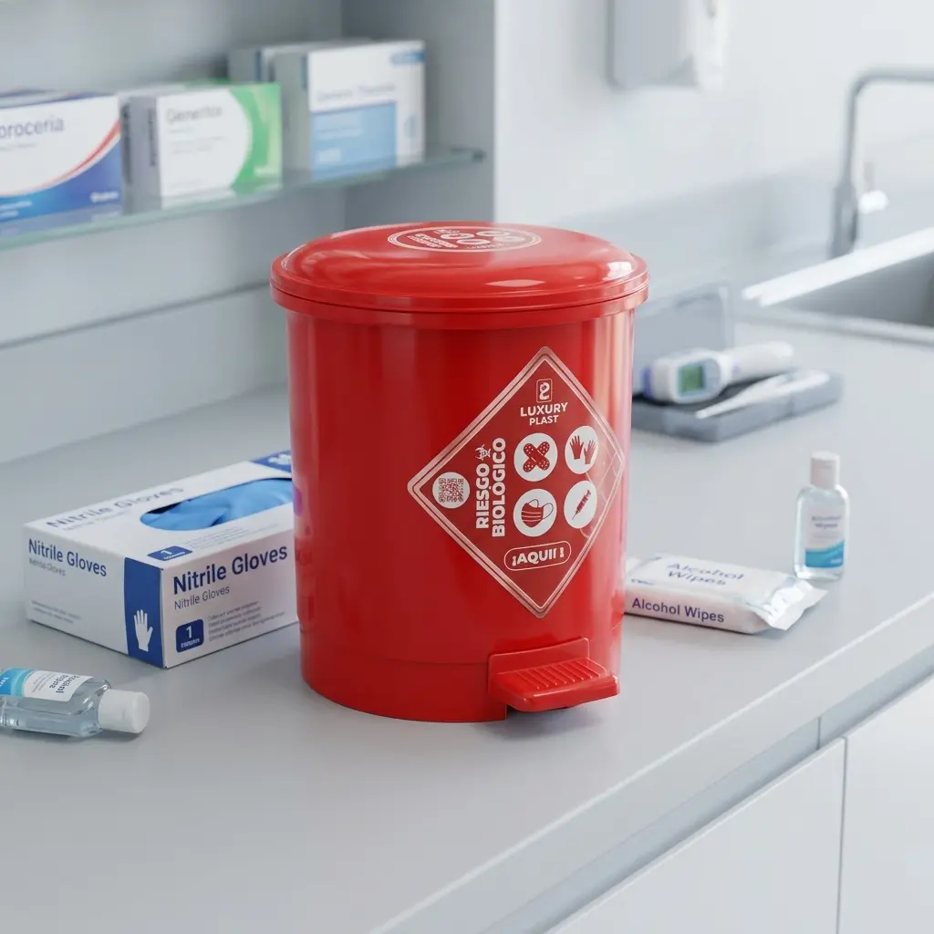 Caneca de Basura 3.5 Litros con Pedal | Luxury Plast