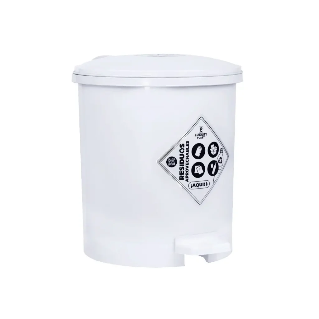 Caneca de Basura 7 Litros con Pedal | Luxury Plast