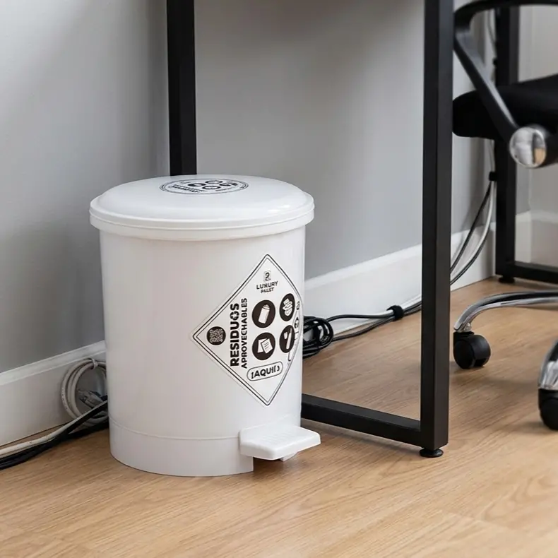 Caneca de Basura 7 Litros con Pedal | Luxury Plast