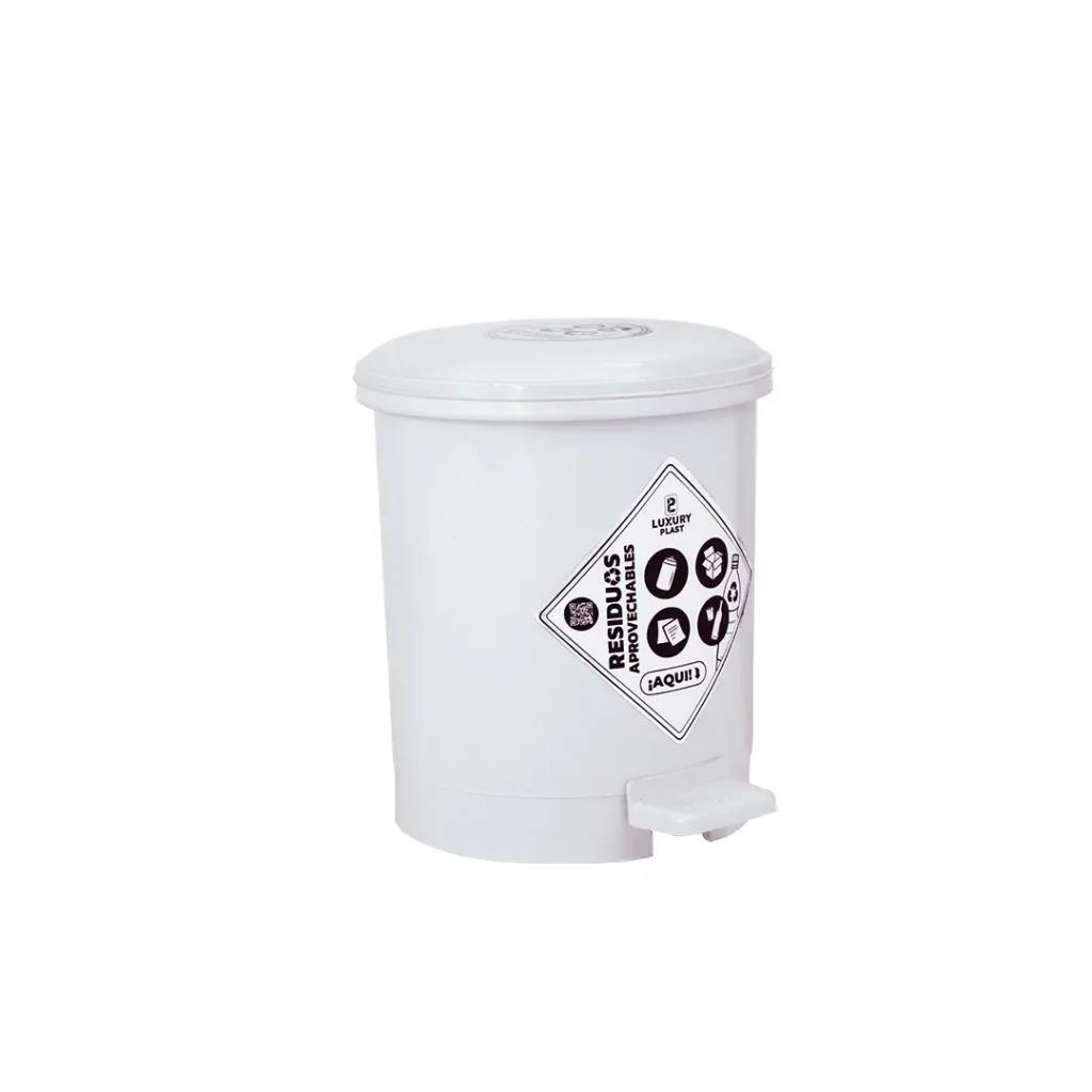 Caneca de Basura 3.5 Litros con Pedal | Luxury Plast
