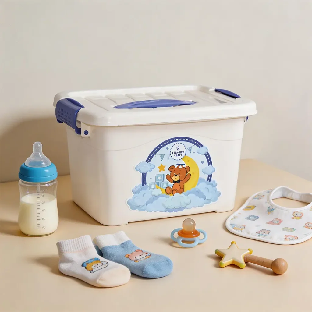 Caja organizadora bebé 5.5 litros MultiBaby | Organizador compacto Luxury Plast