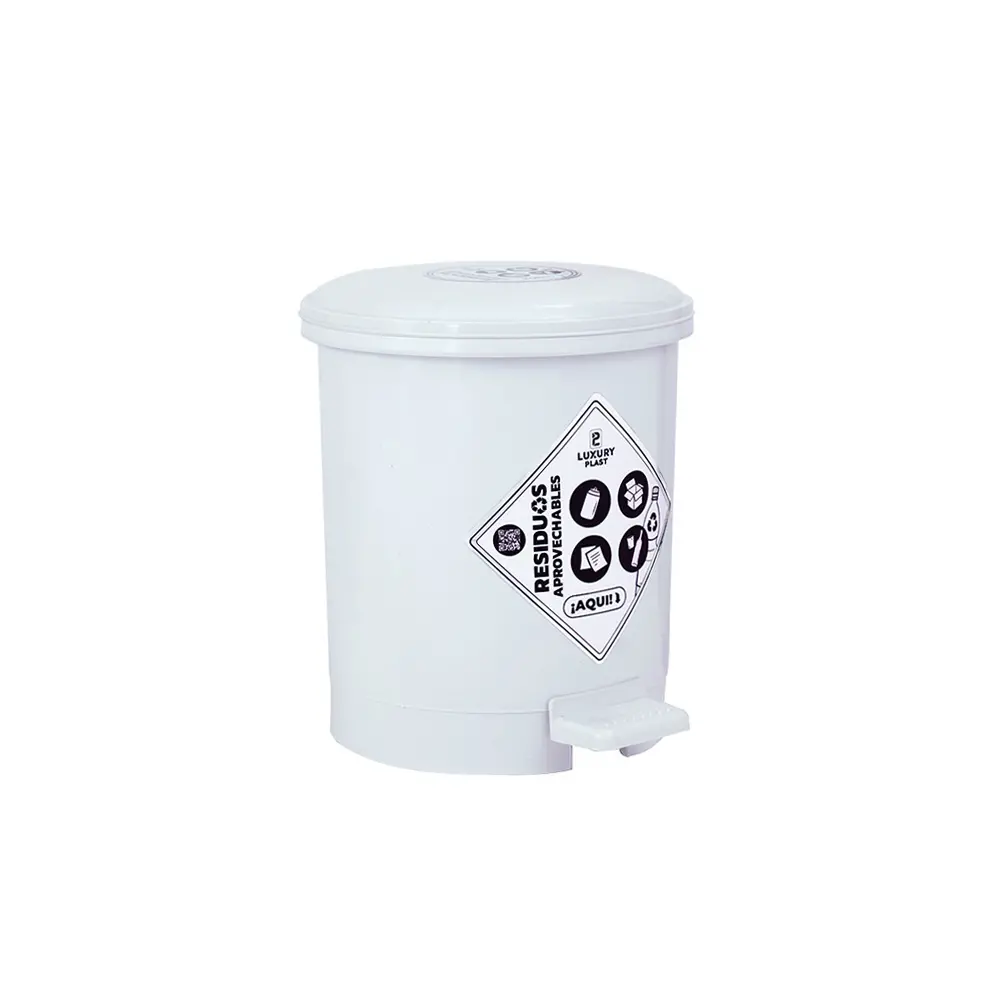Caneca de Basura 3.5 Litros con Pedal | Luxury Plast