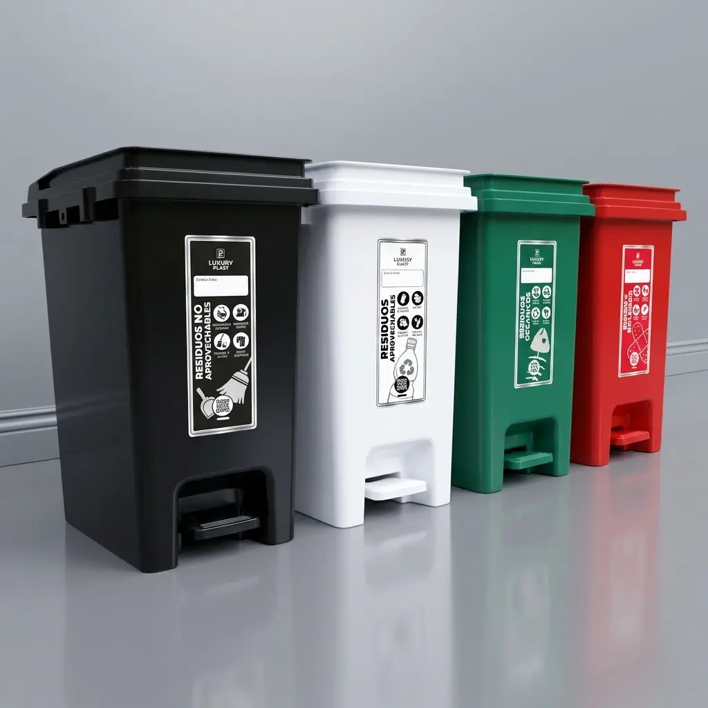 Caneca de Basura 20 Litros con Pedal | Luxury Plast