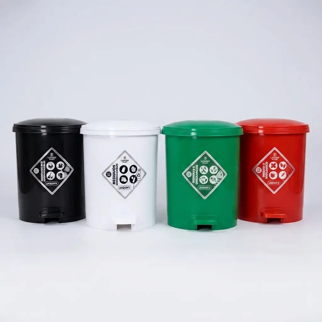 Caneca de Basura 7 Litros con Pedal | Luxury Plast