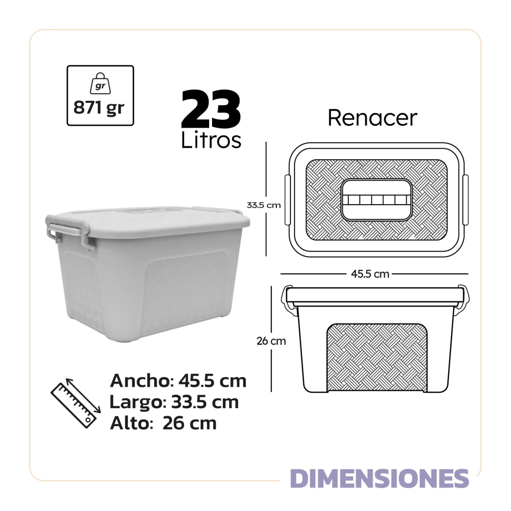 Cajas Renacer 23L