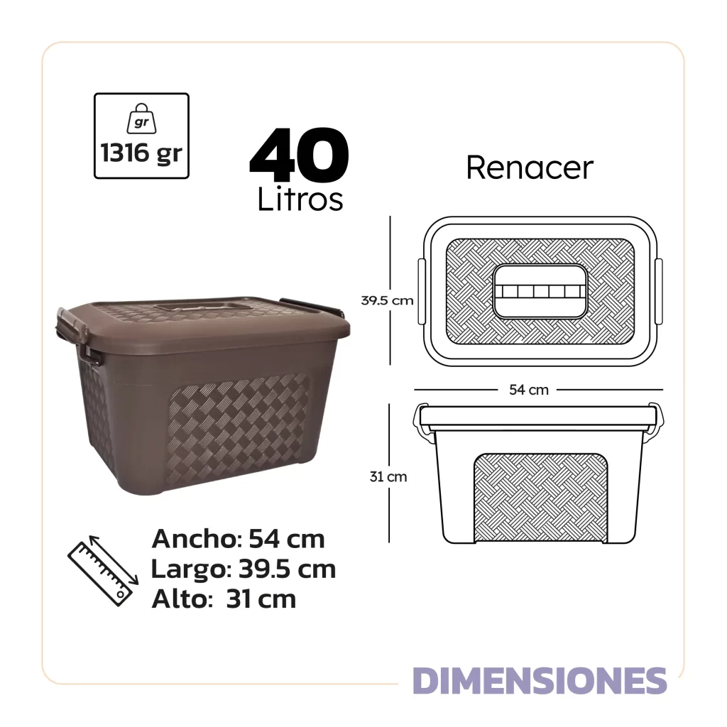 Cajas Renacer 40L