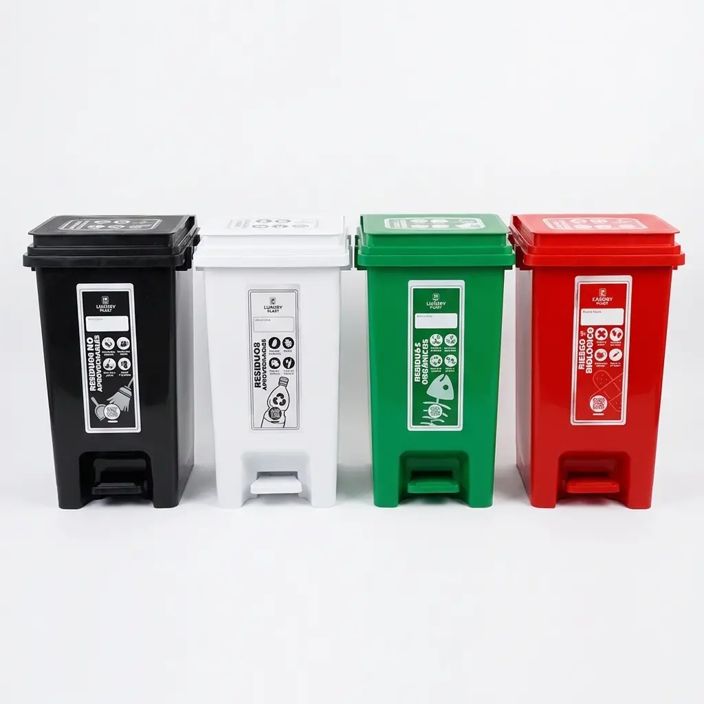 Caneca de Basura 20 Litros con Pedal | Luxury Plast