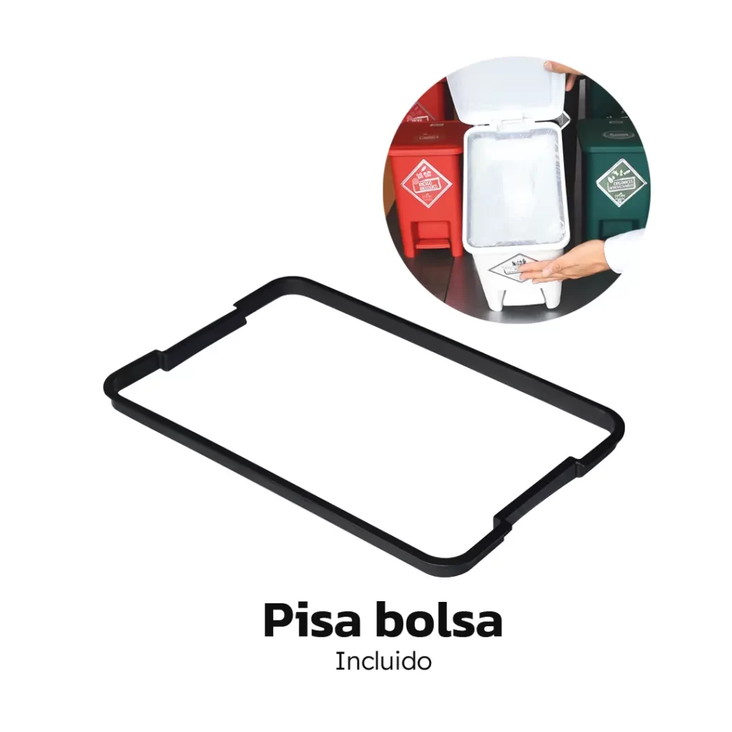 Papelera de Pedal Cuadradas 8 L