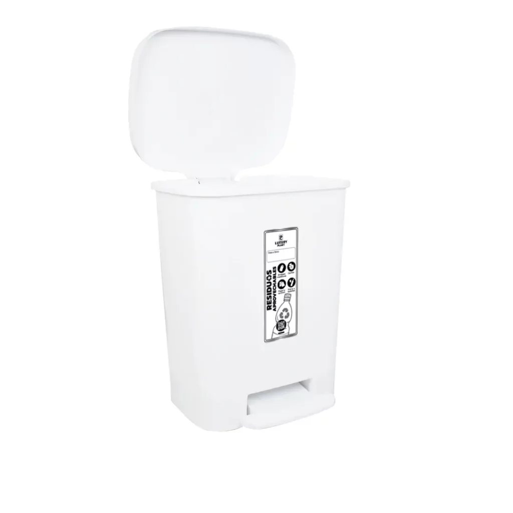 Papelera de Pedal Cuadrada 30 Litros