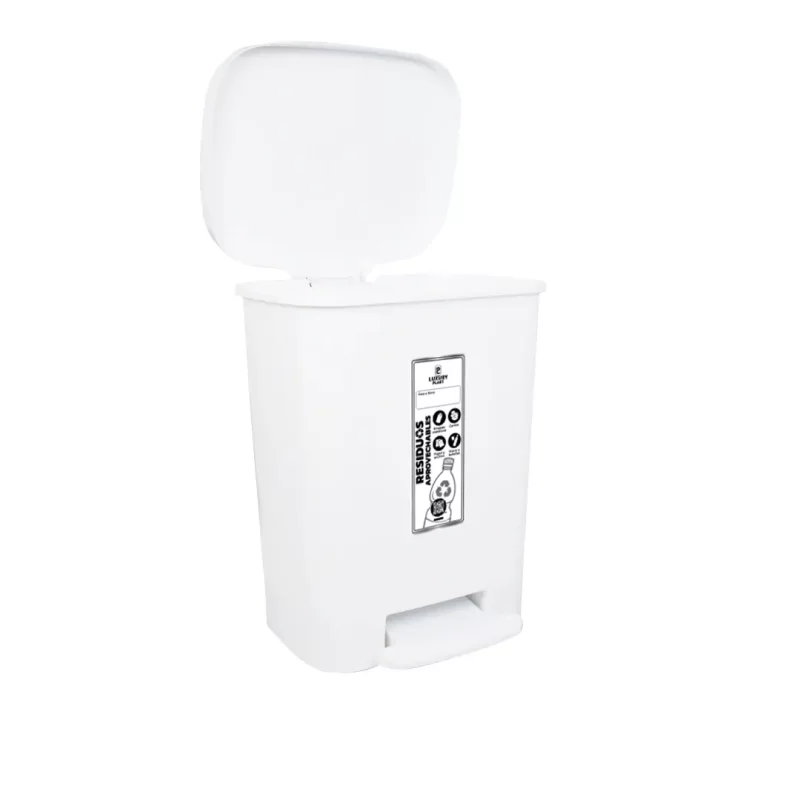 Papelera de Pedal Cuadrada 30 Litros