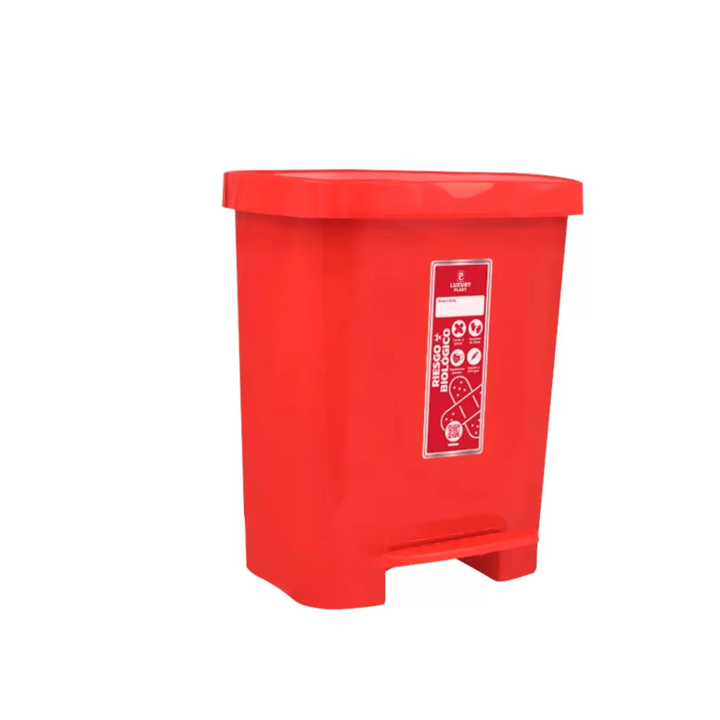 Papelera de Pedal Cuadrada 30 Litros