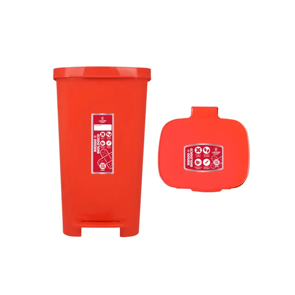 Papelera de Pedal Cuadrada 45 Litros