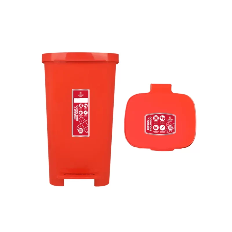 Papelera de Pedal Cuadrada 45 Litros