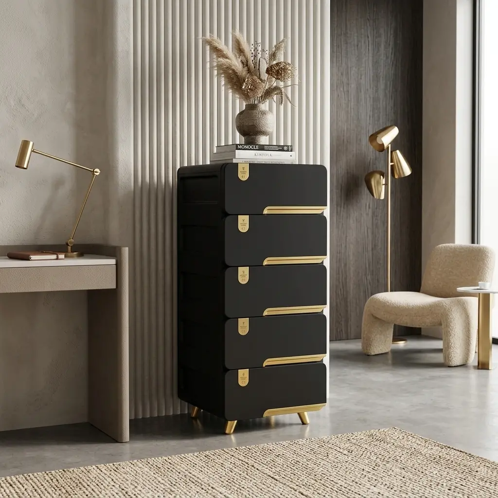 Cajonero plástico organizador 5 cajones | Mueble moderno Luxury Plast