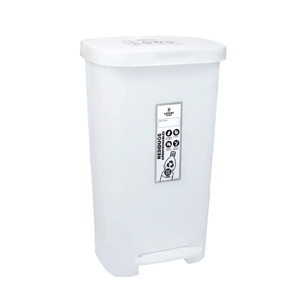 Caneca de Basura 45 Litros con Pedal Material Original | Luxury Plast