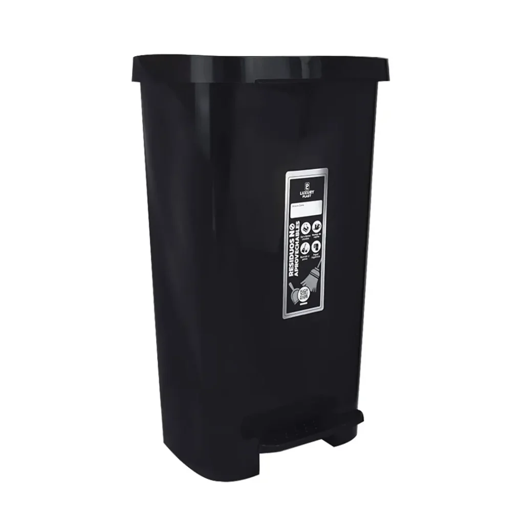 Caneca de Basura 45 Litros con Pedal Material Original | Luxury Plast