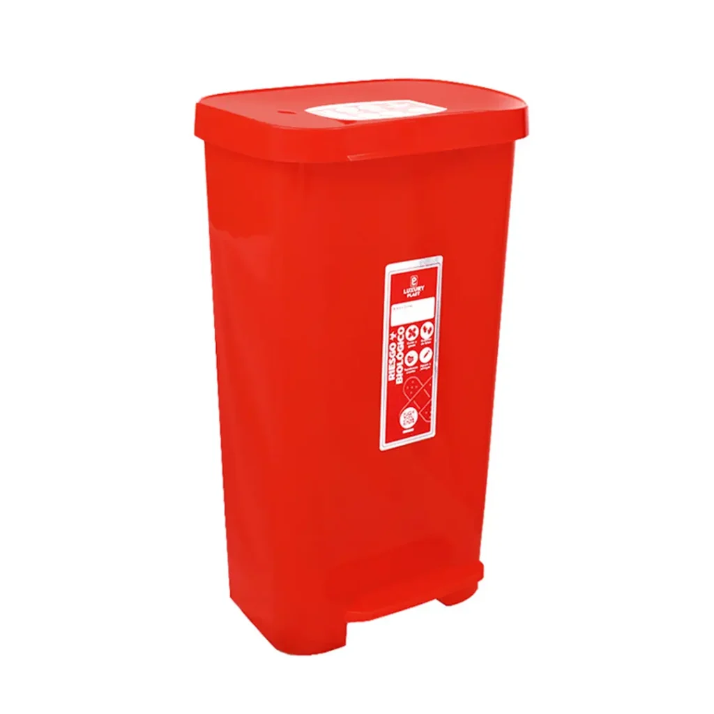 Caneca de Basura 45 Litros con Pedal Material Original | Luxury Plast
