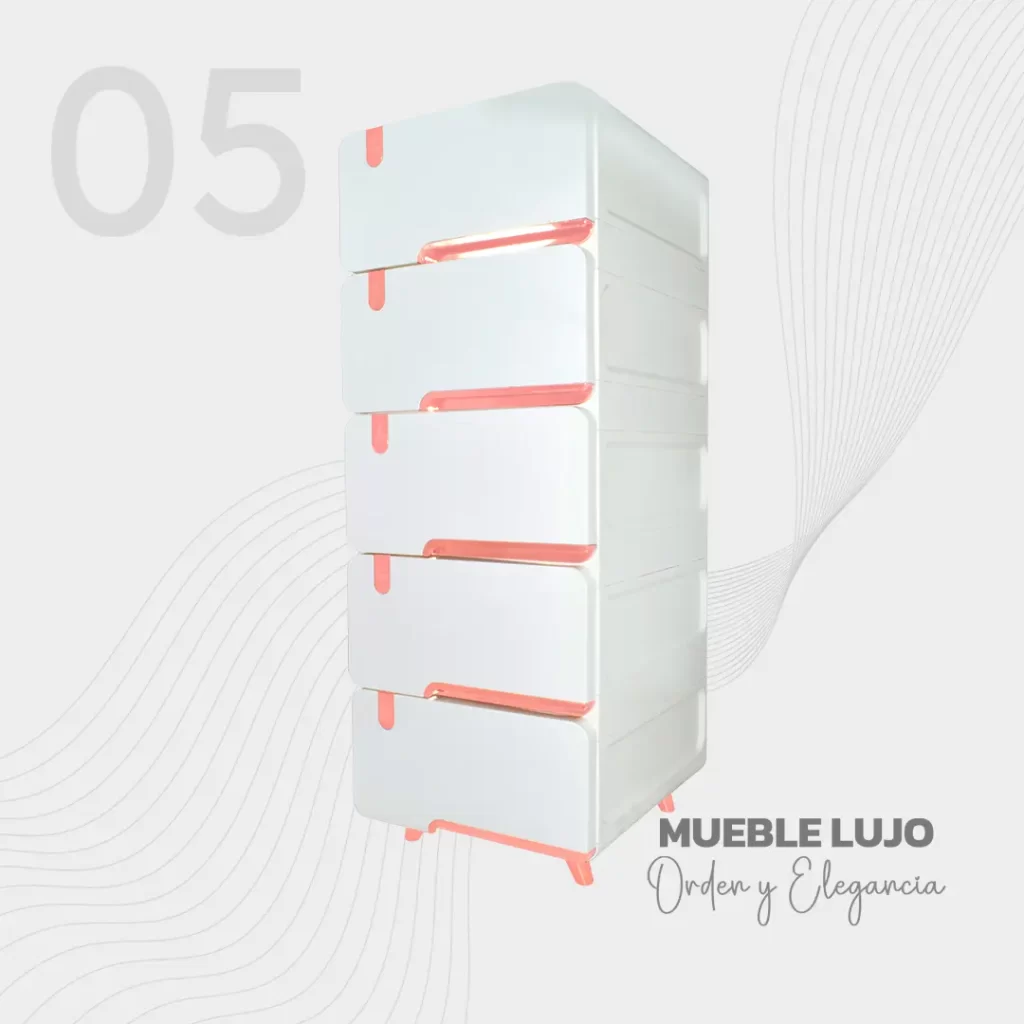 Mueble lujo X5 cajones - elegante y versátil en cualquier espacio