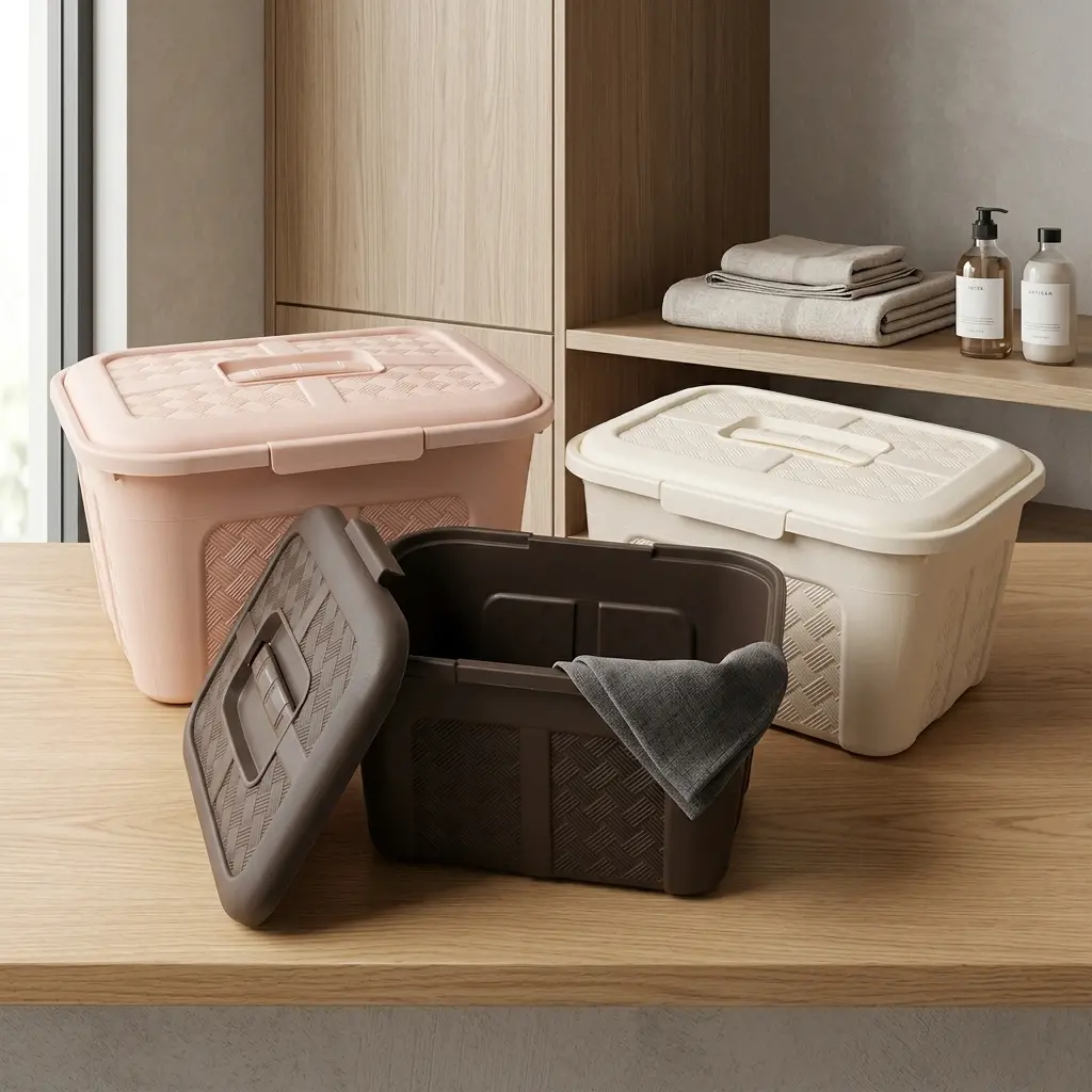 Kit Organizador de Plástico Renacer con Tapa y Broches | Luxury Plast