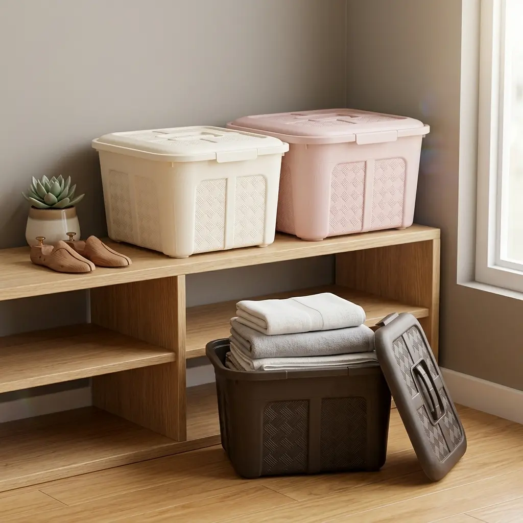 Kit Organizador de Plástico Renacer con Tapa y Broches | Luxury Plast