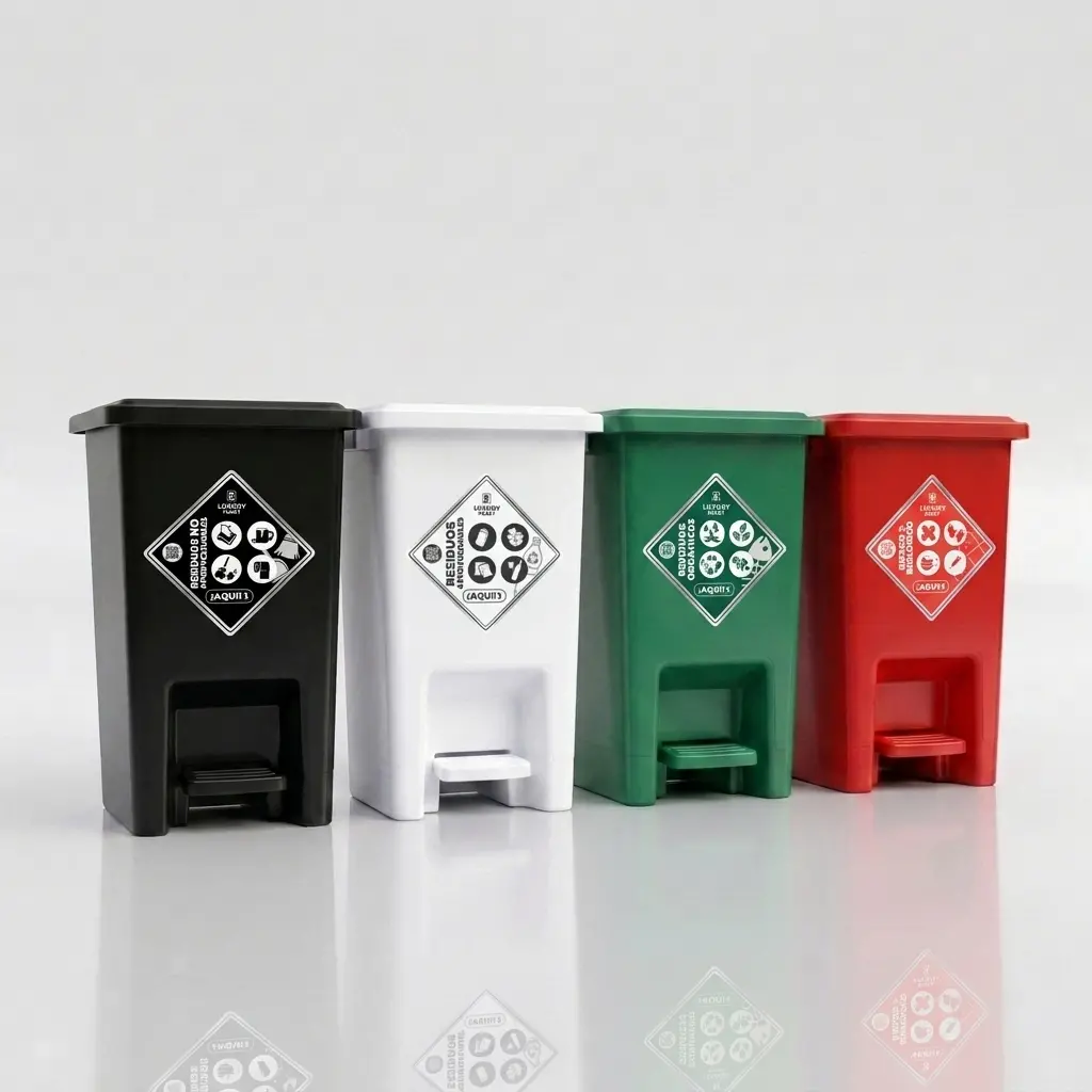 Papeleras reciclables en Colombia