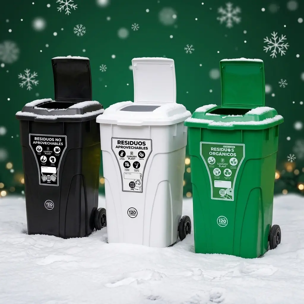Contenedores en navidad