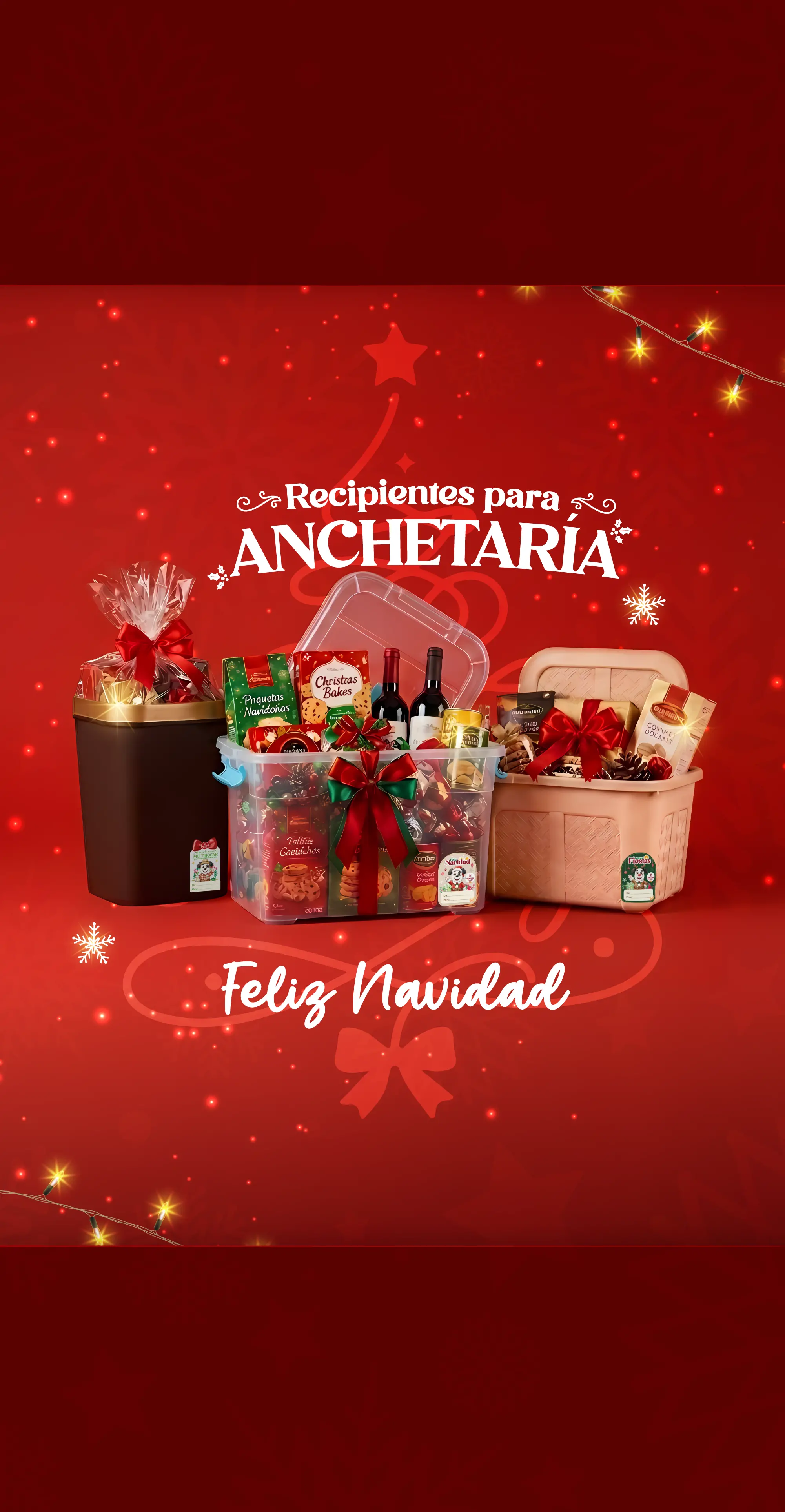 Comprar recipientes al por mayor para anchetas